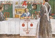 Carl Larsson A Friend from the City oil on canvas